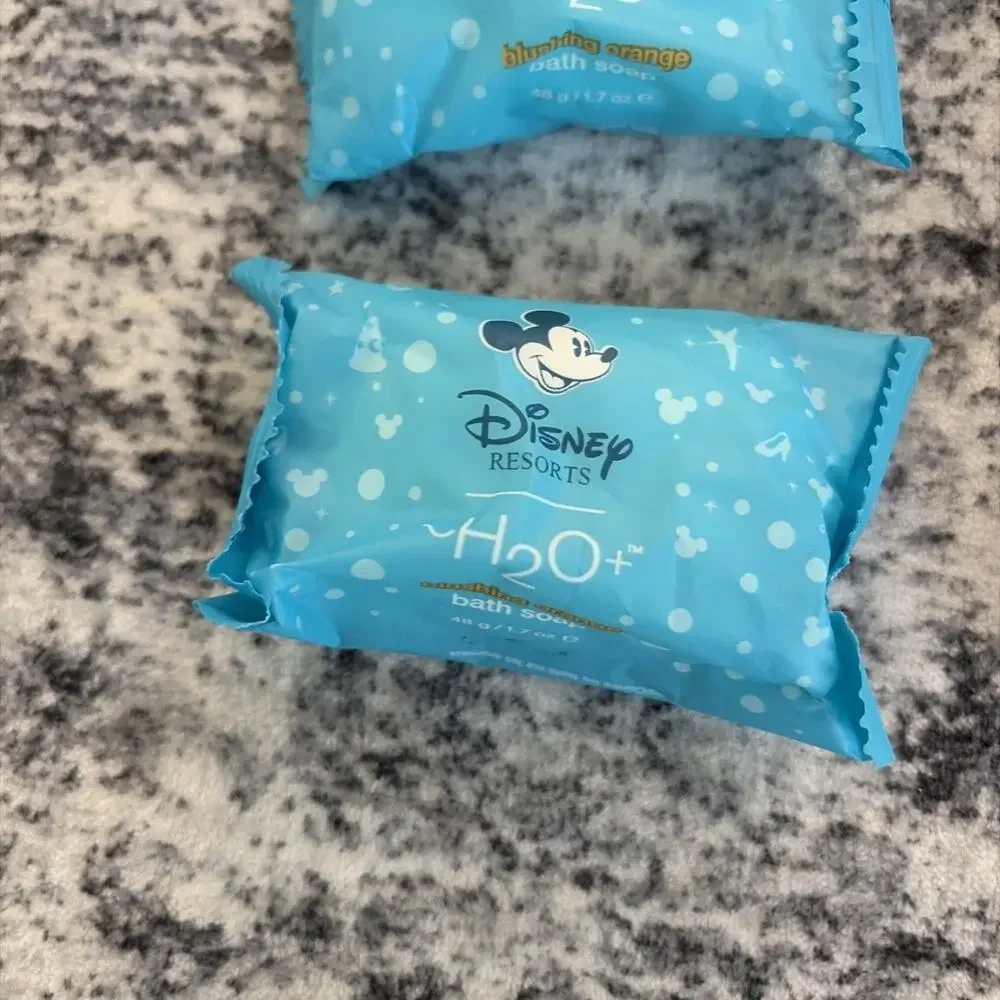 Disney World Resort H2O+ Blushing Blue Orange Bath‎ & Facial Bath Soap Lot Of 12